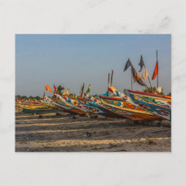 Gambia Fischerboote Postkarte