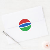 Gambia Fisheye Flag Sticker (Umschlag)