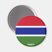 Gambia Flag Charming Patriotic Magnet (Vorderseite/Rückseite)