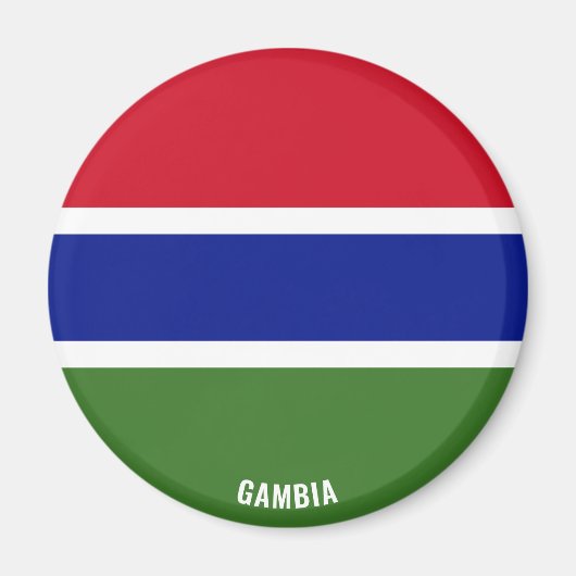 Gambia Flag Charming Patriotic Magnet (Vorne)
