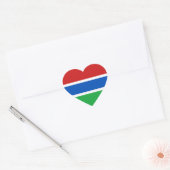 Gambia Flag Heart Sticker (Umschlag)