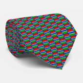 Gambia Flag Honeycomb Krawatte (Gerollt)