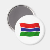 Gambia Flag Magnet (Vorderseite/Rückseite)