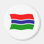 Gambia Flag Magnet (Vorne)