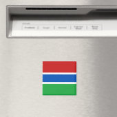 Gambia Flag Magnet (In Situ (Geschirrspüler))