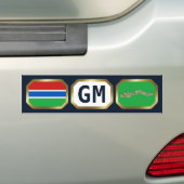 Gambia Flag Map Code Autoaufkleber (Auf Auto)