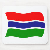 Gambia Flag Mousepad (Vorne)