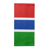 Gambia Flag Napkin Serviette (Halb gefaltet)