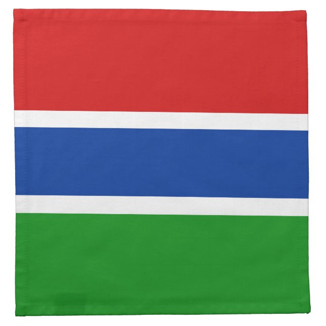 Gambia Flag Napkin Serviette (Vorderseite)
