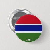 Gambia Flag Niedlich Patriotic Button (Vorne & Hinten)