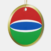 Gambia Flag Ornament (Links)
