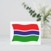 Gambia Flag Postcard Postkarte (Stehend Vorderseite)