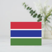 Gambia Flag Postcard Postkarte (Stehend Vorderseite)