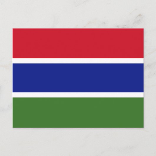Gambia Flag Postcard Postkarte (Vorderseite)
