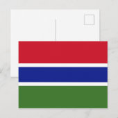 Gambia Flag Postcard Postkarte (Vorne/Hinten)