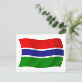 Gambia Flag Postcard Postkarte (Stehend Vorderseite)