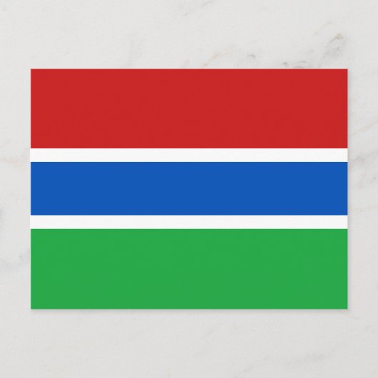 Gambia Flag Postcard Postkarte (Vorderseite)