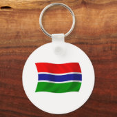 Gambia Flag Schlüsselanhänger (Vorderseite)