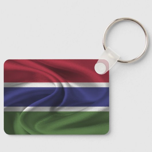 Gambia Flag Schlüsselanhänger (Vorderseite)