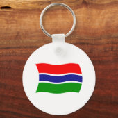 Gambia Flag Schlüsselanhänger (Vorderseite)