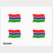 Gambia Flag Sticker (Blatt)