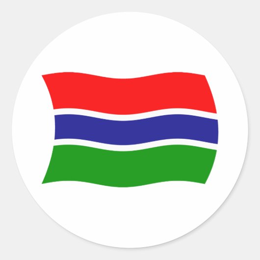 Gambia Flag Sticker (Vorderseite)