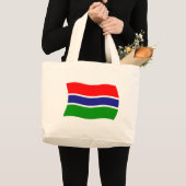 Gambia Flag Tote Bag Jumbo Stoffbeutel (Vorderseite (Produkt))