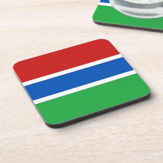 Gambia Flag Untersetzer (Linke Seite)