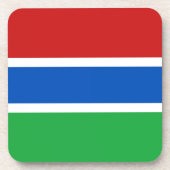 Gambia Flag Untersetzer (Vorderseite)