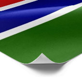 Gambia - Flag Wave - Poster (Ecke)