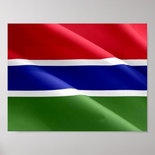 Gambia - Flag Wave - Poster (Vorne)