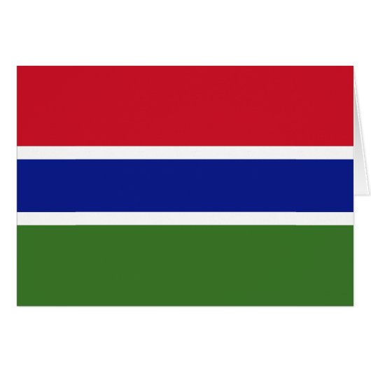 Gambia-Flagge (Vorderseite (Horizontal))