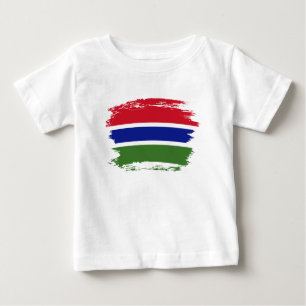 Gambia-Flagge Baby T-shirt