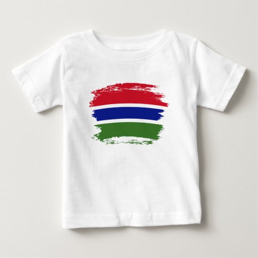Gambia-Flagge Baby T-shirt (Vorderseite)