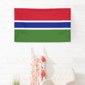 Gambia-Flagge Banner (Insitu)