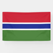 Gambia-Flagge Banner (Horizontal)