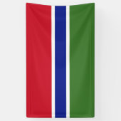 Gambia-Flagge Banner (Vertikal)