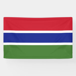 Gambia-Flagge Banner