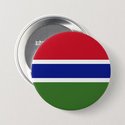 Gambia-Flagge Button (Vorne & Hinten)