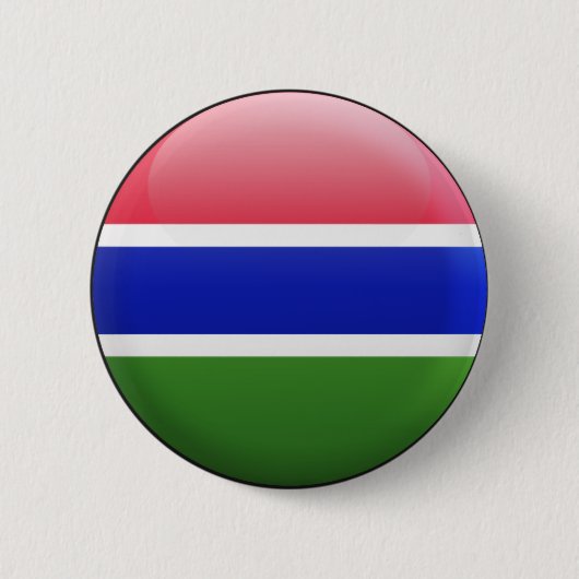 Gambia-Flagge Button (Vorderseite)