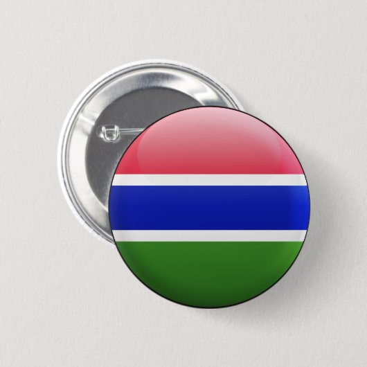 Gambia-Flagge Button (Vorne & Hinten)
