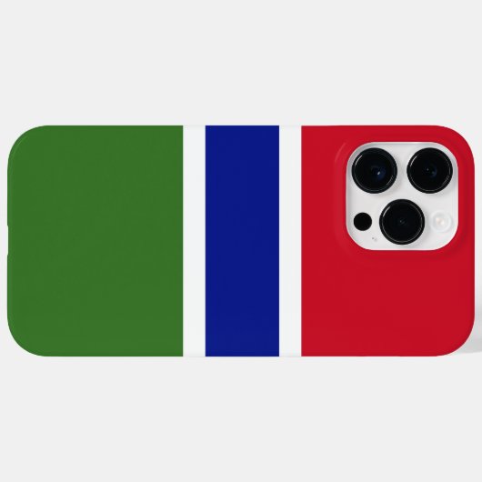 Gambia-Flagge Case-Mate iPhone Hülle (Rückseite (Horizontal))