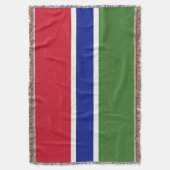 Gambia-Flagge Decke (Vorderseite Vertikal)