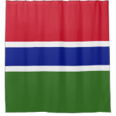 Gambia-Flagge Duschvorhang (Vorderseite)