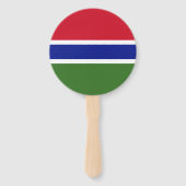 Gambia-Flagge Fächer (Rückseite)