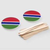 Gambia-Flagge Fächer (Non-assembled)