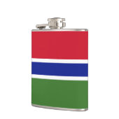 Gambia-Flagge Flachmann (Links)