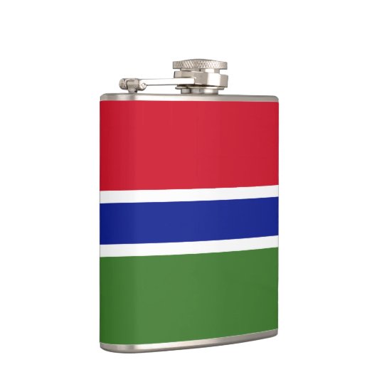 Gambia-Flagge Flachmann (Rechts)