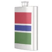Gambia-Flagge Flachmann (Links)