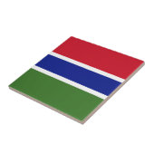Gambia-Flagge Fliese (Seite)